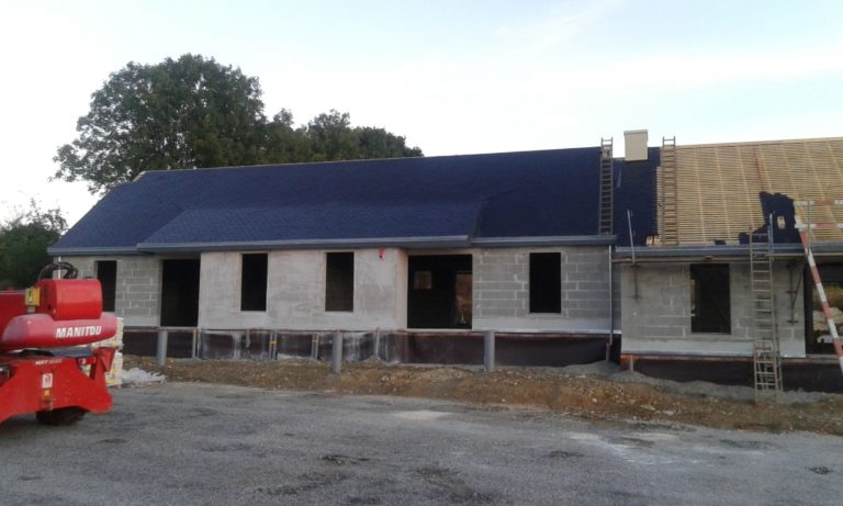 Chantier OPAC a Plomodiern - Couverture - Quimper Brest